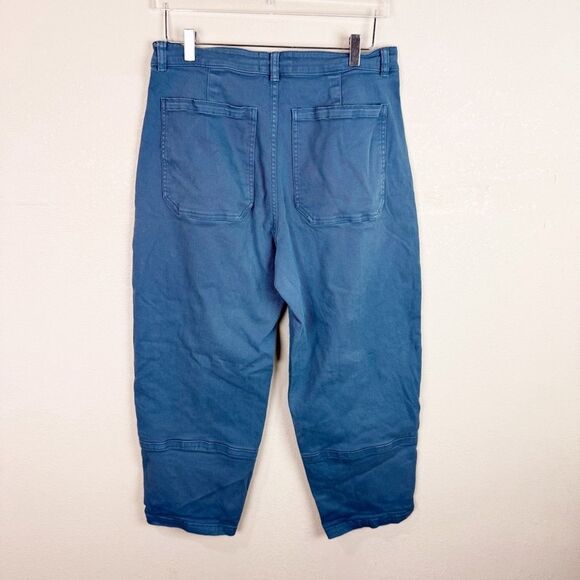 Everland Wide Leg Crop Pants Blue Size 12 - Picture 7 of 8